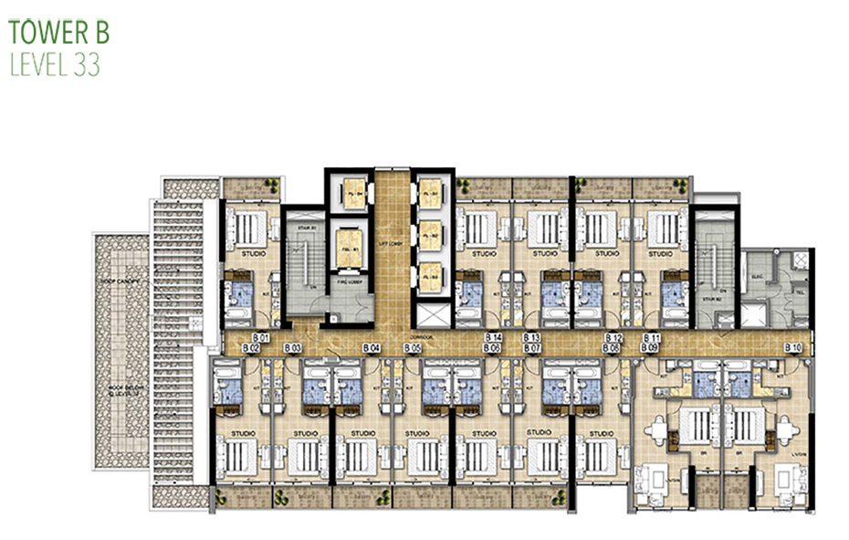 Bellavista Apartments by Damac Properties - Floor Plan