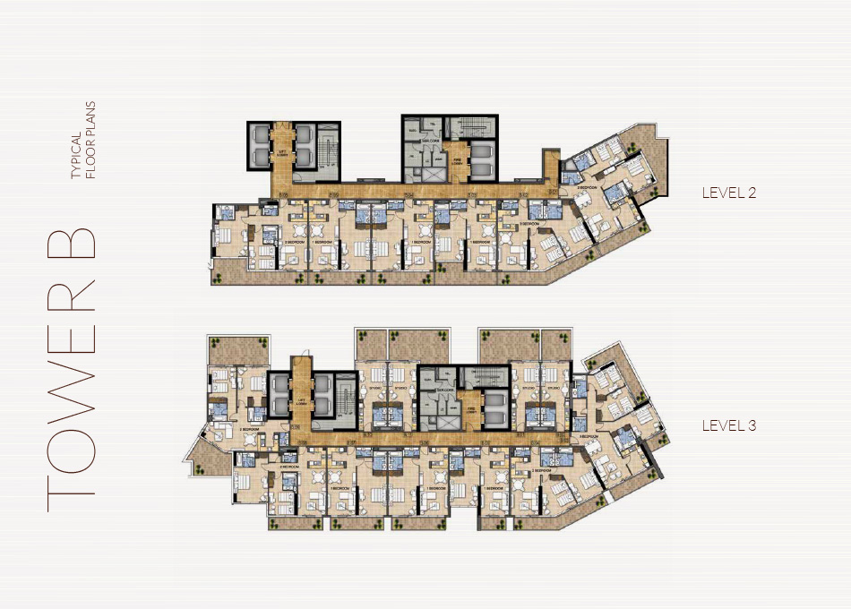 Kiara Apartments at Damac Hills - Floor Plan