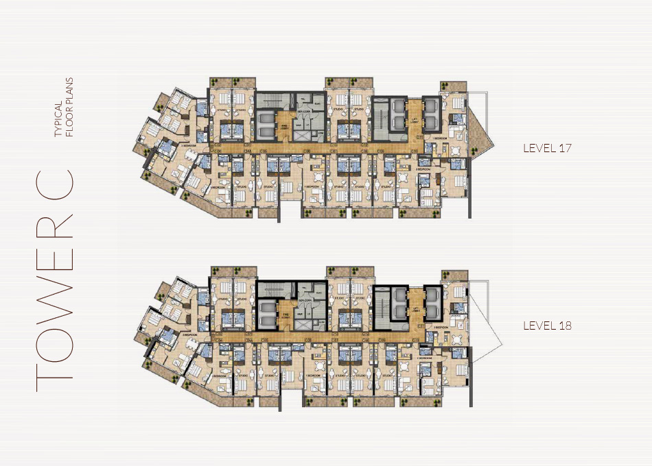 Kiara Apartments at Damac Hills - Floor Plan