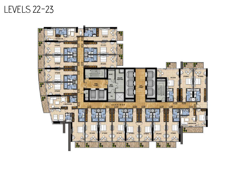 Radisson Hotel by Damac Properties - Floor Plan