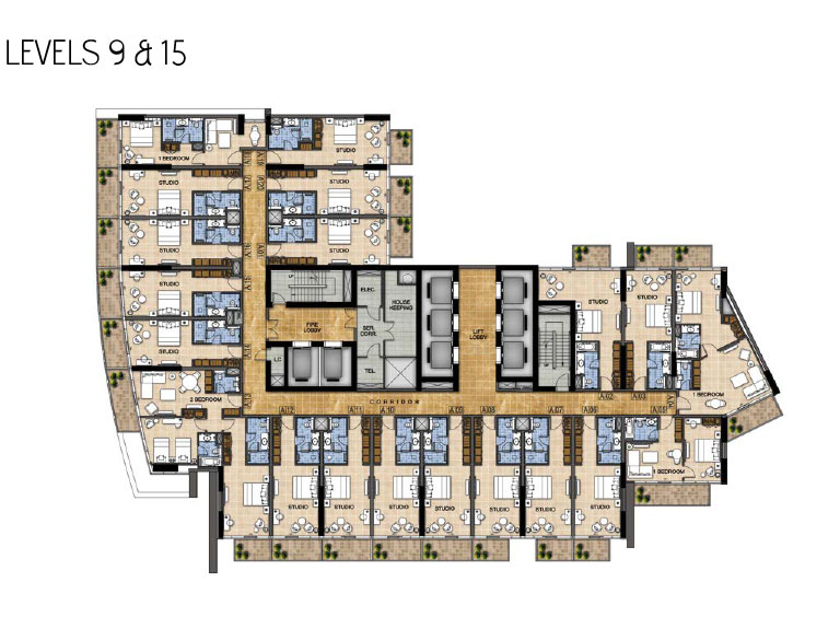 Radisson Hotel by Damac Properties - Floor Plan